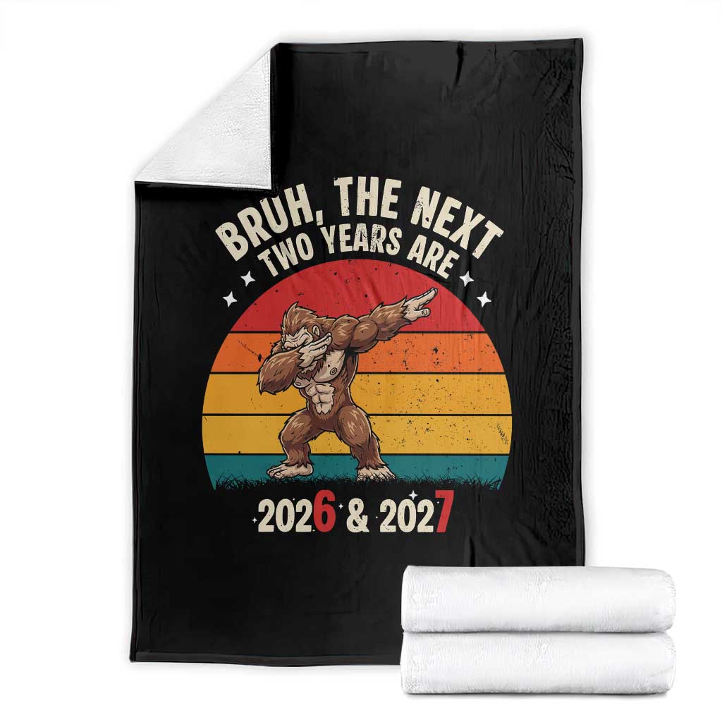 67 New Year Throw Blanket Funny Six Seven Bruh Bigfoot Meme - Wonder Print Shop