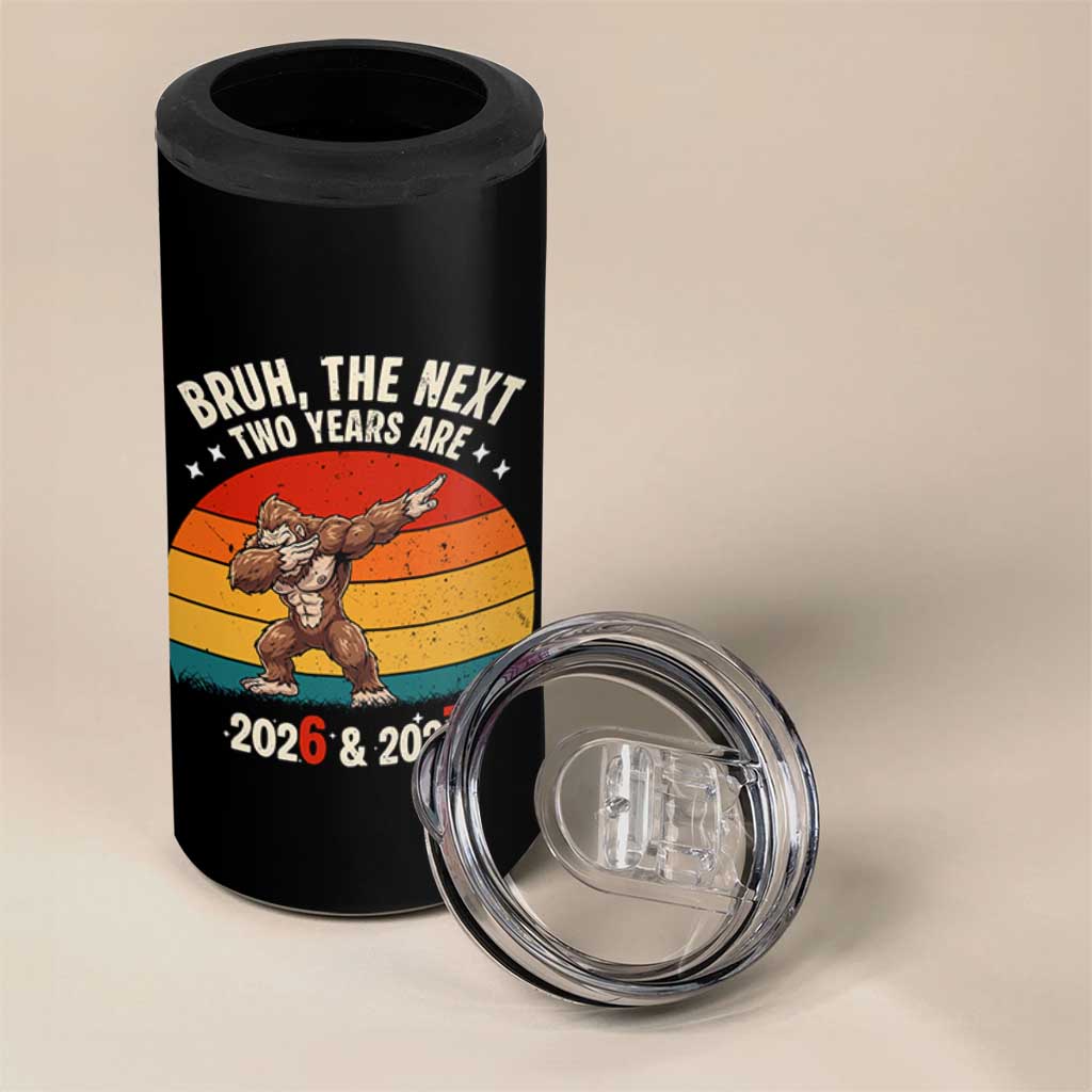 67 New Year 4 in 1 Can Cooler Tumbler Funny Six Seven Bruh Bigfoot Meme - Wonder Print Shop