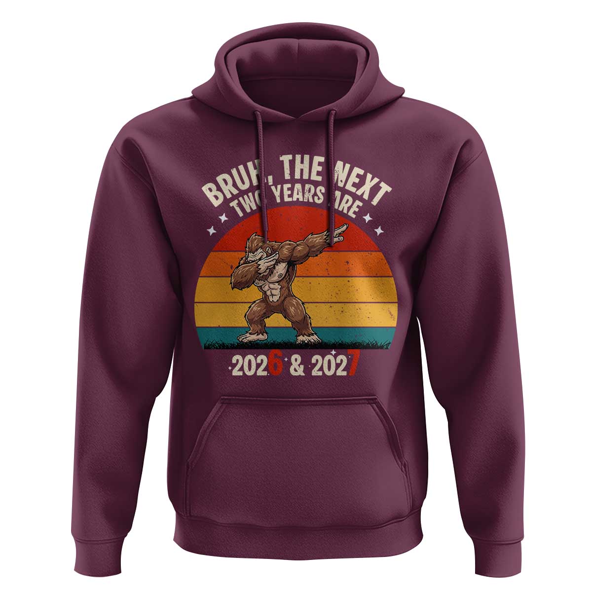 67 New Year Hoodie Funny Six Seven Bruh Bigfoot Meme - Wonder Print Shop