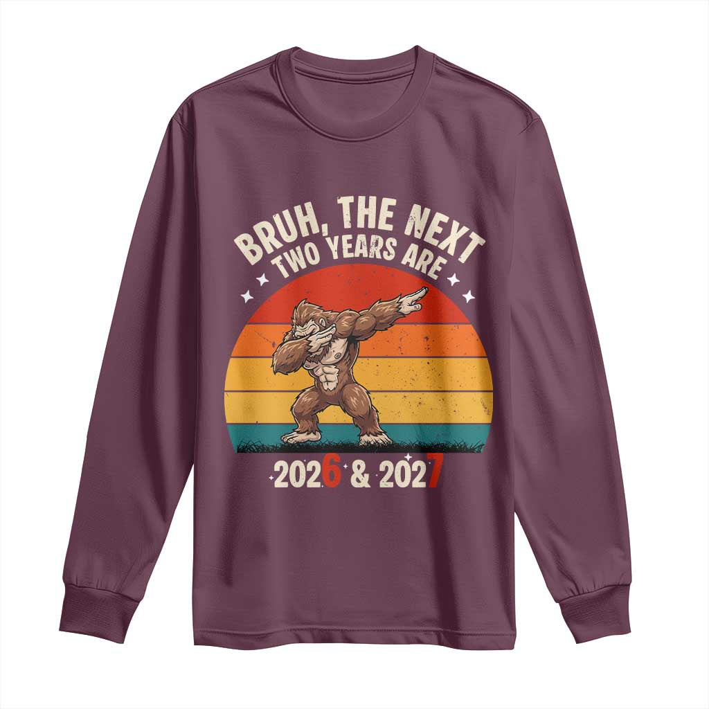 67 New Year Long Sleeve Shirt Funny Six Seven Bruh Bigfoot Meme - Wonder Print Shop