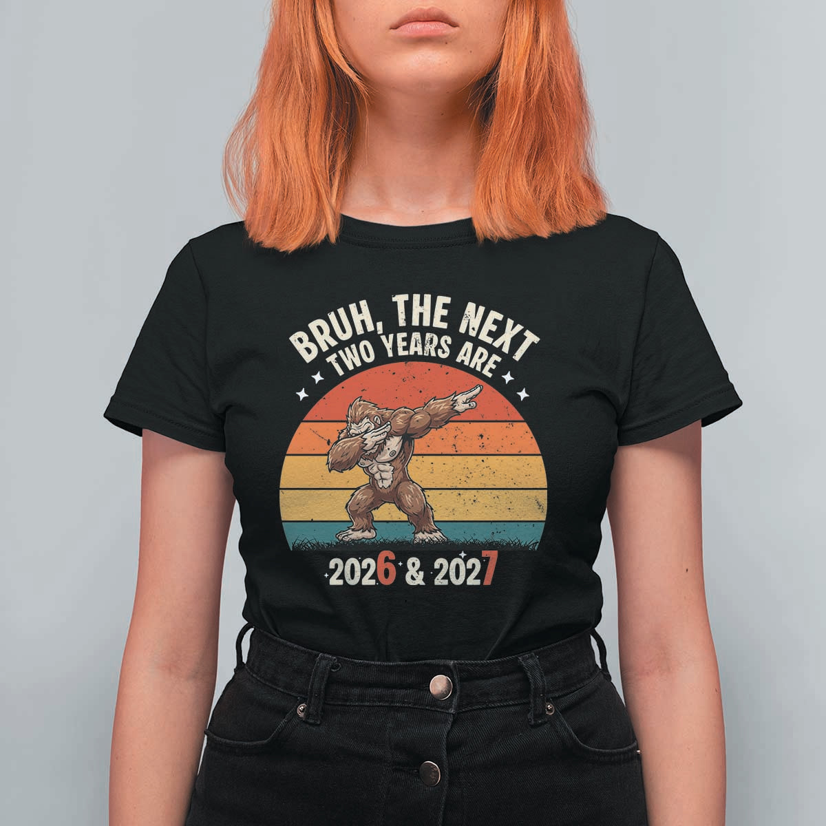 67 New Year T Shirt For Women Funny Six Seven Bruh Bigfoot Meme - Wonder Print Shop