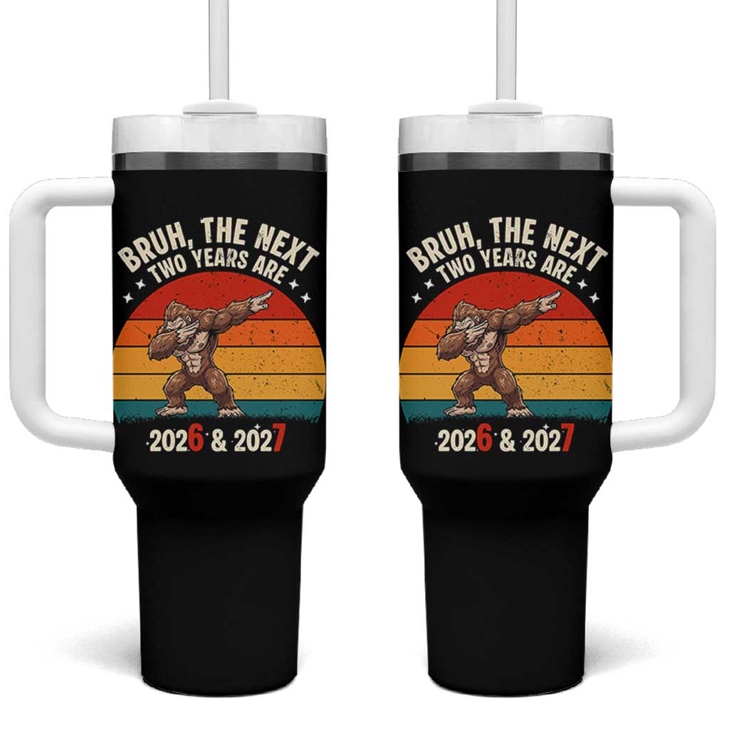 67 New Year Tumbler With Handle Funny Six Seven Bruh Bigfoot Meme - Wonder Print Shop