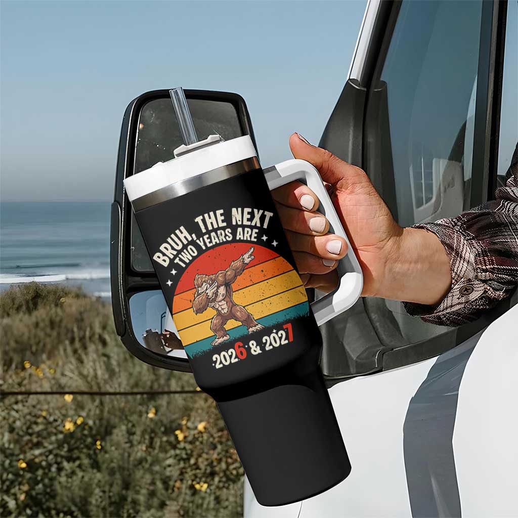 67 New Year Tumbler With Handle Funny Six Seven Bruh Bigfoot Meme - Wonder Print Shop