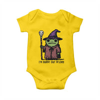 I Am Burnt Out M'lord Baby Onesie Funny Wizard Frog Meme - Wonder Print Shop