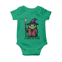 I Am Burnt Out M'lord Baby Onesie Funny Wizard Frog Meme - Wonder Print Shop