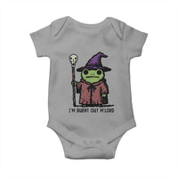 I Am Burnt Out M'lord Baby Onesie Funny Wizard Frog Meme - Wonder Print Shop