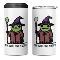 I Am Burnt Out M'lord 4 in 1 Can Cooler Tumbler Funny Wizard Frog Meme - Wonder Print Shop