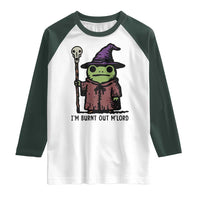 I Am Burnt Out M'lord Raglan Shirt Funny Wizard Frog Meme - Wonder Print Shop
