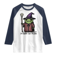 I Am Burnt Out M'lord Raglan Shirt Funny Wizard Frog Meme - Wonder Print Shop