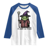 I Am Burnt Out M'lord Raglan Shirt Funny Wizard Frog Meme - Wonder Print Shop