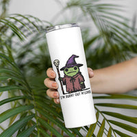 I Am Burnt Out M'lord Skinny Tumbler Funny Wizard Frog Meme - Wonder Print Shop