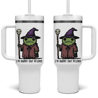 I Am Burnt Out M'lord Tumbler With Handle Funny Wizard Frog Meme - Wonder Print Shop