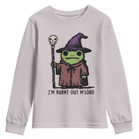 I Am Burnt Out M'lord Youth Sweatshirt Funny Wizard Frog Meme - Wonder Print Shop