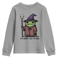 I Am Burnt Out M'lord Youth Sweatshirt Funny Wizard Frog Meme - Wonder Print Shop