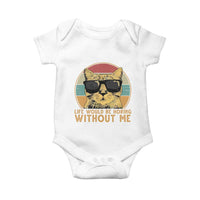 Admit It Life Would Be Boring Without Me Baby Onesie Funny Cat Saying - Wonder Print Shop