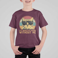 Admit It Life Would Be Boring Without Me T Shirt For Kid Funny Cat Saying - Wonder Print Shop