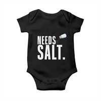 Needs Salt Baby Onesie Funny Cooking Baking Foodie - Wonder Print Shop