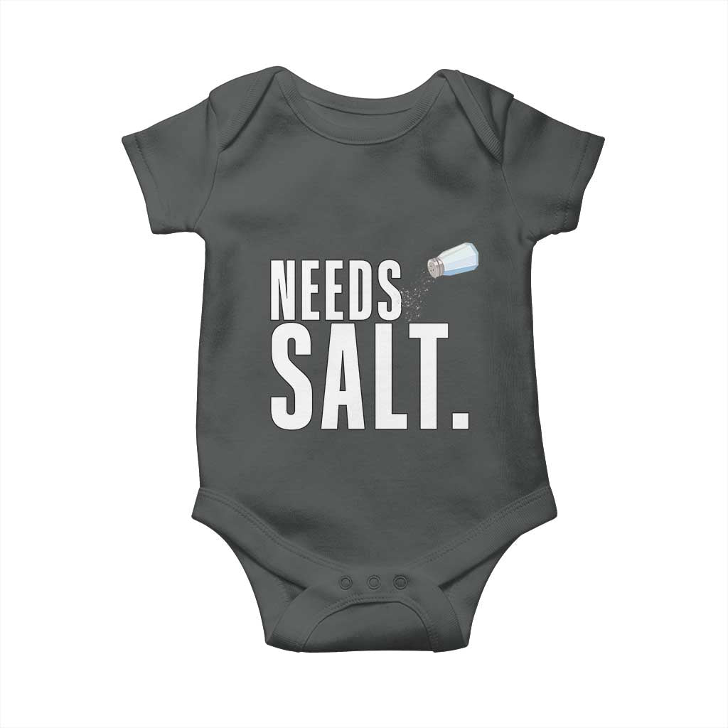 Needs Salt Baby Onesie Funny Cooking Baking Foodie - Wonder Print Shop