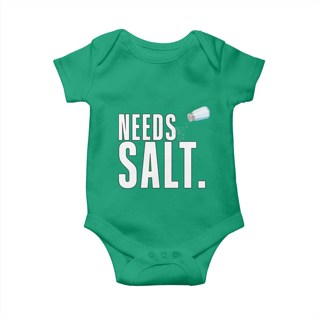 Needs Salt Baby Onesie Funny Cooking Baking Foodie - Wonder Print Shop