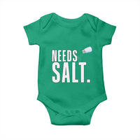 Needs Salt Baby Onesie Funny Cooking Baking Foodie - Wonder Print Shop