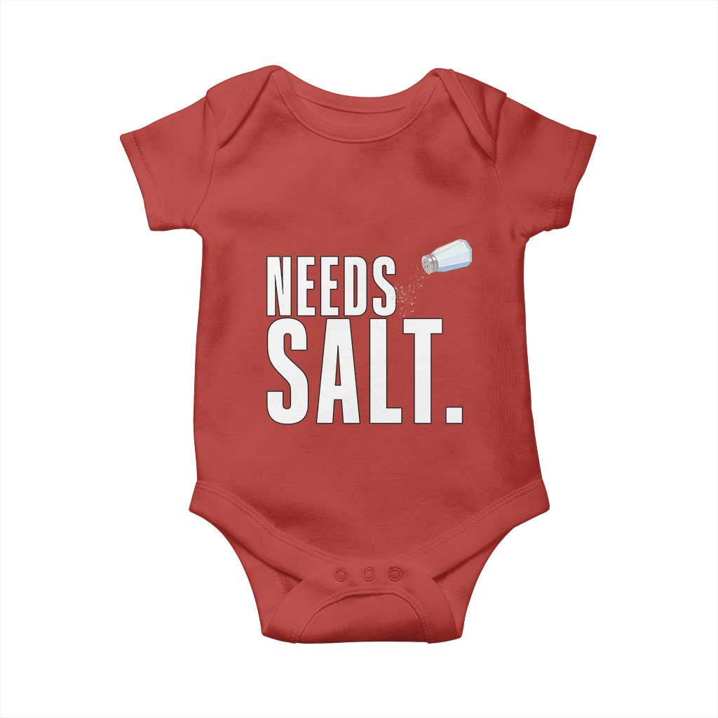Needs Salt Baby Onesie Funny Cooking Baking Foodie - Wonder Print Shop