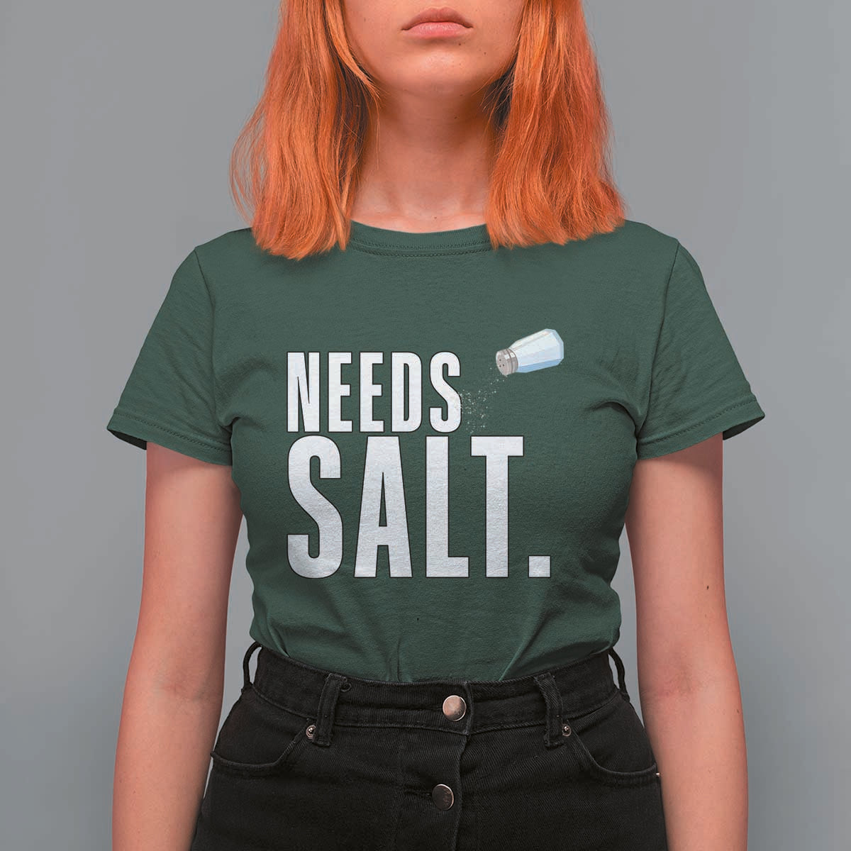 Needs Salt T Shirt For Women Funny Cooking Baking Foodie - Wonder Print Shop