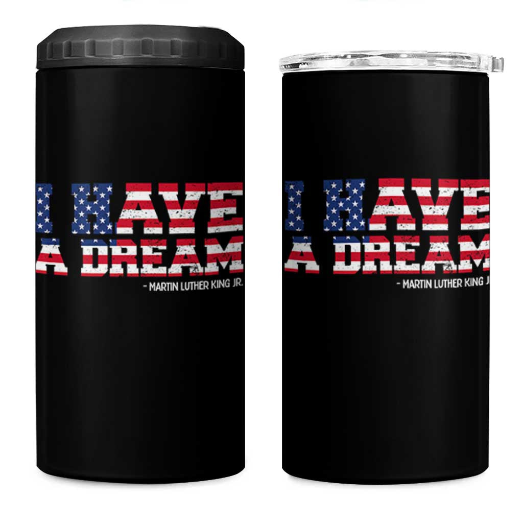 Martin Luther King Jr 4 in 1 Can Cooler Tumbler Black History African American - Wonder Print Shop