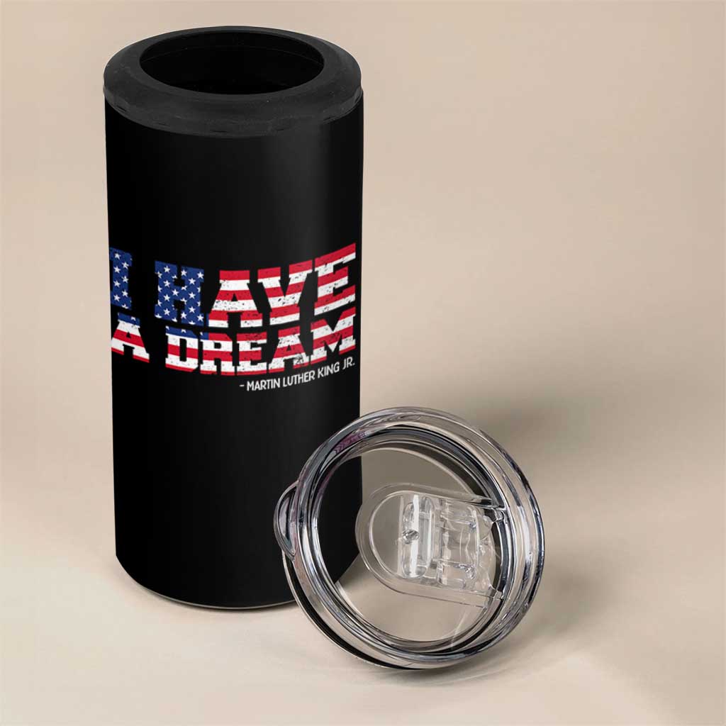 Martin Luther King Jr 4 in 1 Can Cooler Tumbler Black History African American - Wonder Print Shop
