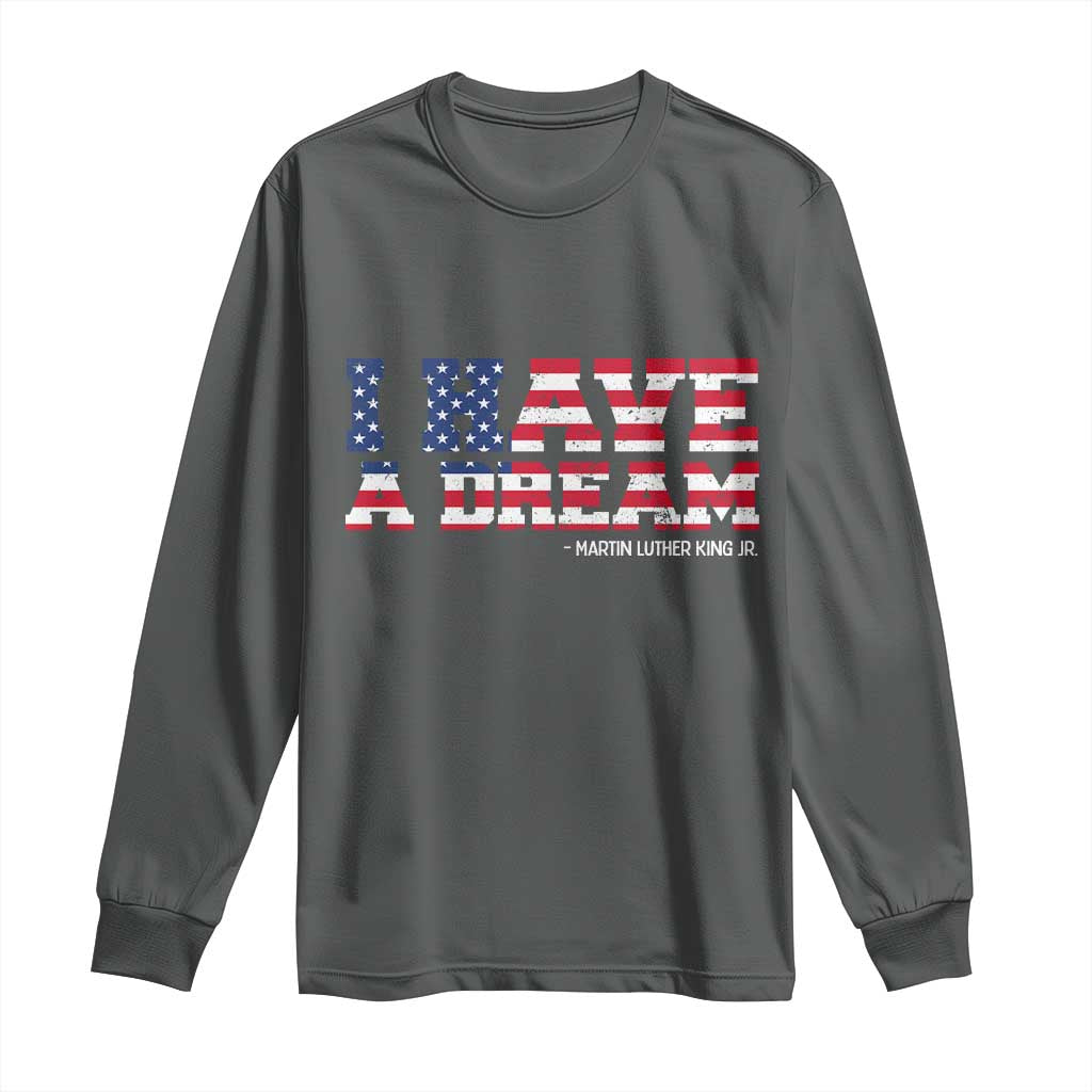 Martin Luther King Jr Long Sleeve Shirt Black History African American - Wonder Print Shop