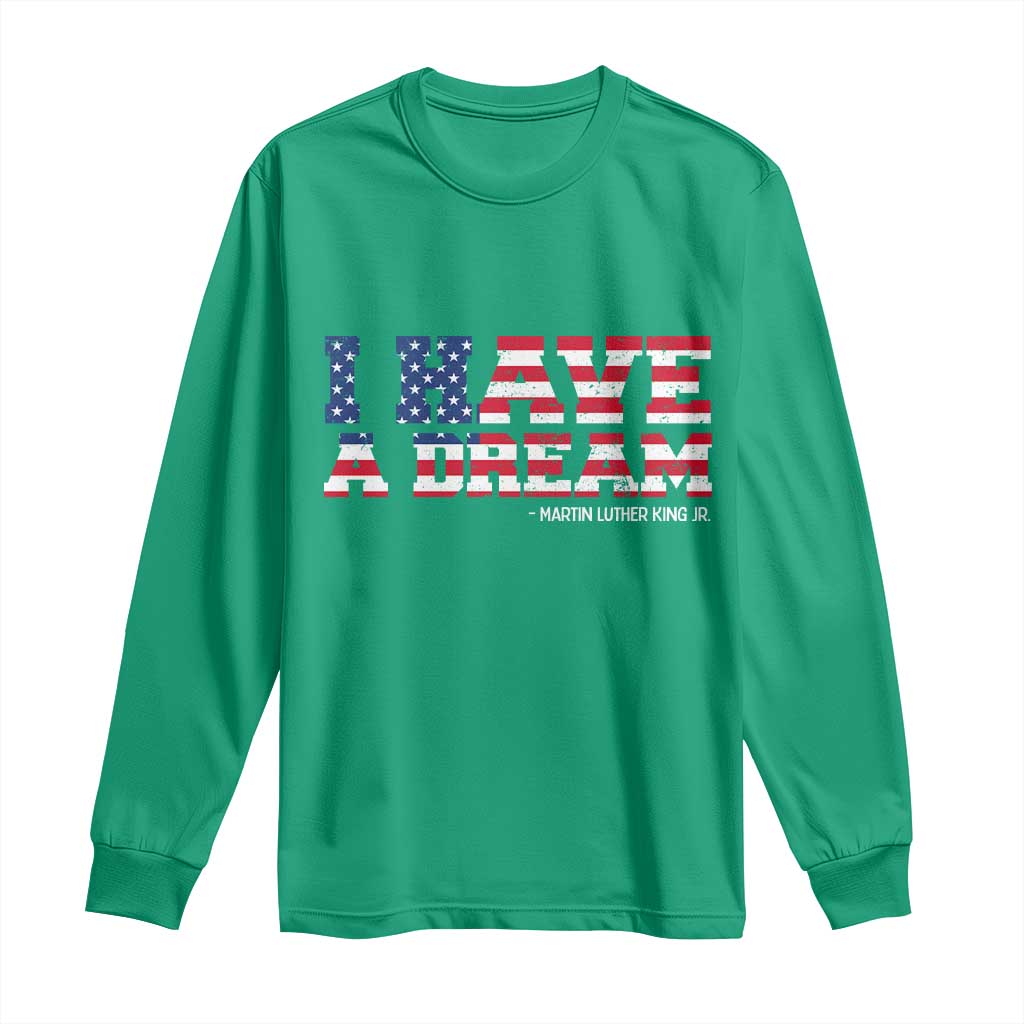 Martin Luther King Jr Long Sleeve Shirt Black History African American - Wonder Print Shop