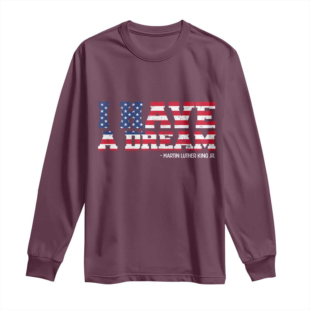 Martin Luther King Jr Long Sleeve Shirt Black History African American - Wonder Print Shop