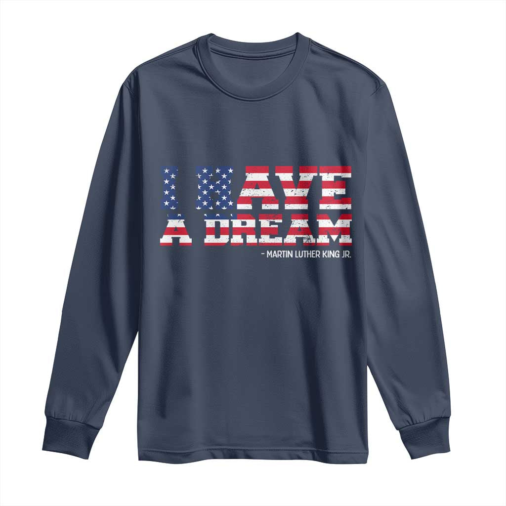 Martin Luther King Jr Long Sleeve Shirt Black History African American - Wonder Print Shop