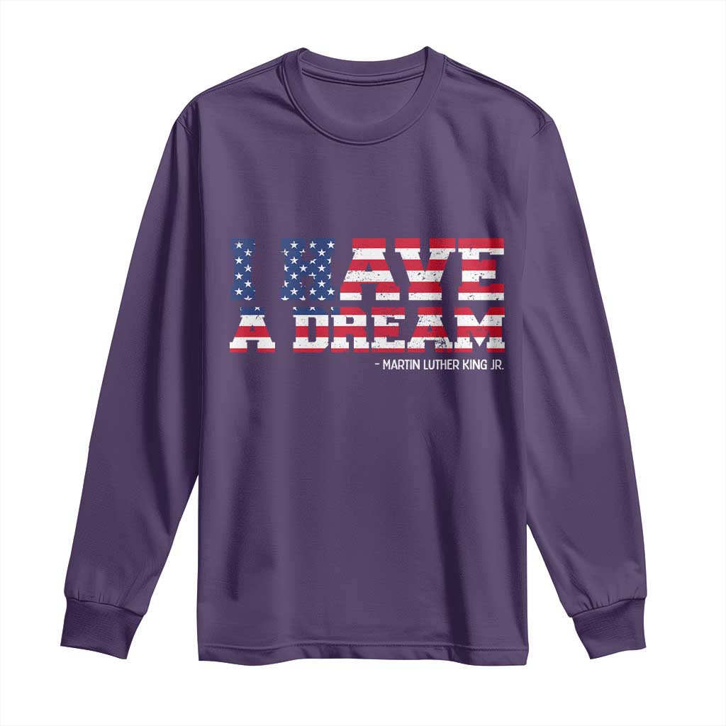 Martin Luther King Jr Long Sleeve Shirt Black History African American - Wonder Print Shop