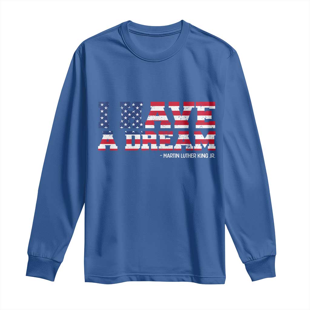 Martin Luther King Jr Long Sleeve Shirt Black History African American - Wonder Print Shop