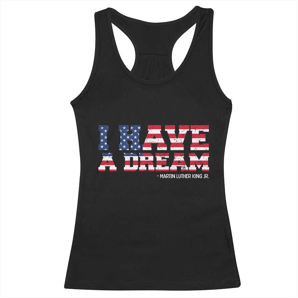 Martin Luther King Jr Racerback Tank Top Black History African American - Wonder Print Shop