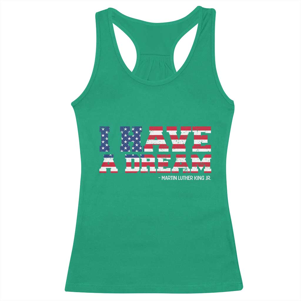 Martin Luther King Jr Racerback Tank Top Black History African American - Wonder Print Shop