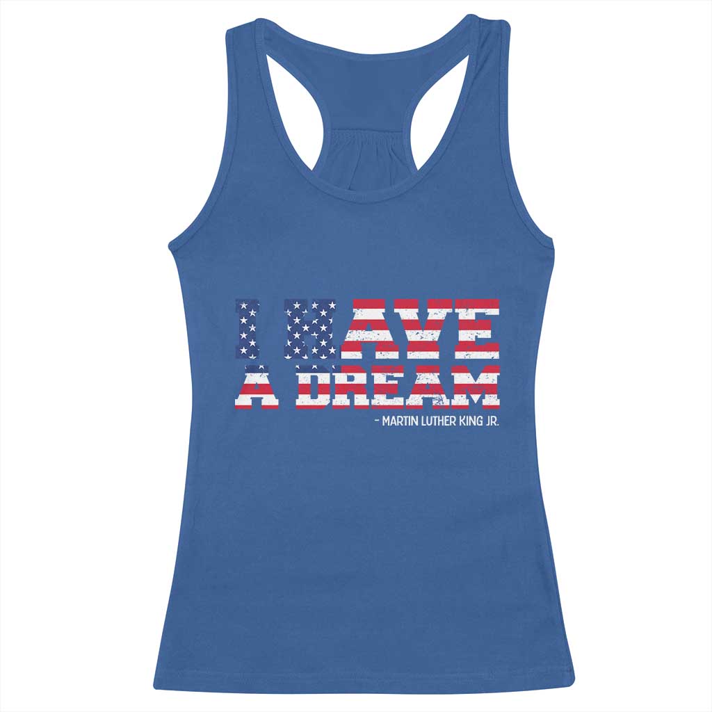 Martin Luther King Jr Racerback Tank Top Black History African American - Wonder Print Shop