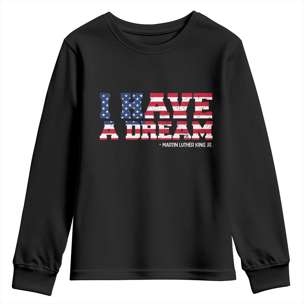 Martin Luther King Jr Youth Sweatshirt Black History African American - Wonder Print Shop