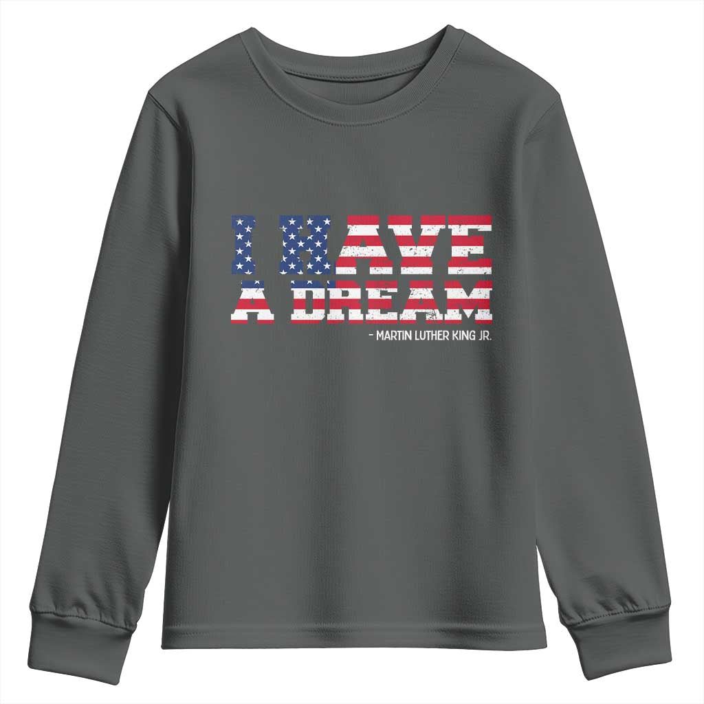 Martin Luther King Jr Youth Sweatshirt Black History African American - Wonder Print Shop