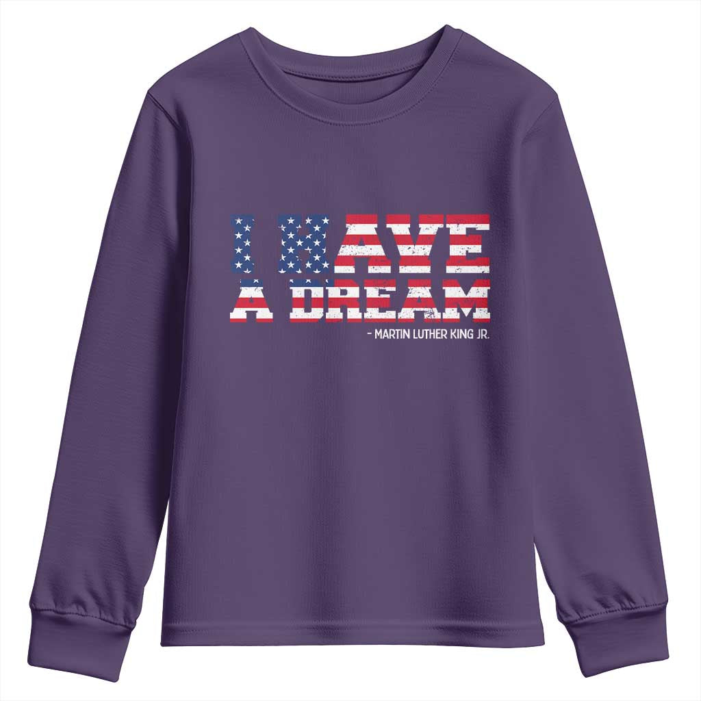 Martin Luther King Jr Youth Sweatshirt Black History African American - Wonder Print Shop