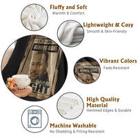 Martin Luther King Jr Throw Blanket The Time Is Always Right To Do What Is Right MLK Quote - Wonder Print Shop