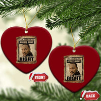 Martin Luther King Jr Ceramic Ornament The Time Is Always Right To Do What Is Right MLK Quote - Wonder Print Shop