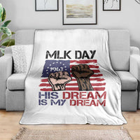His Dream is My Dream Throw Blanket Martin Luther King Jr MLK Day - Wonder Print Shop