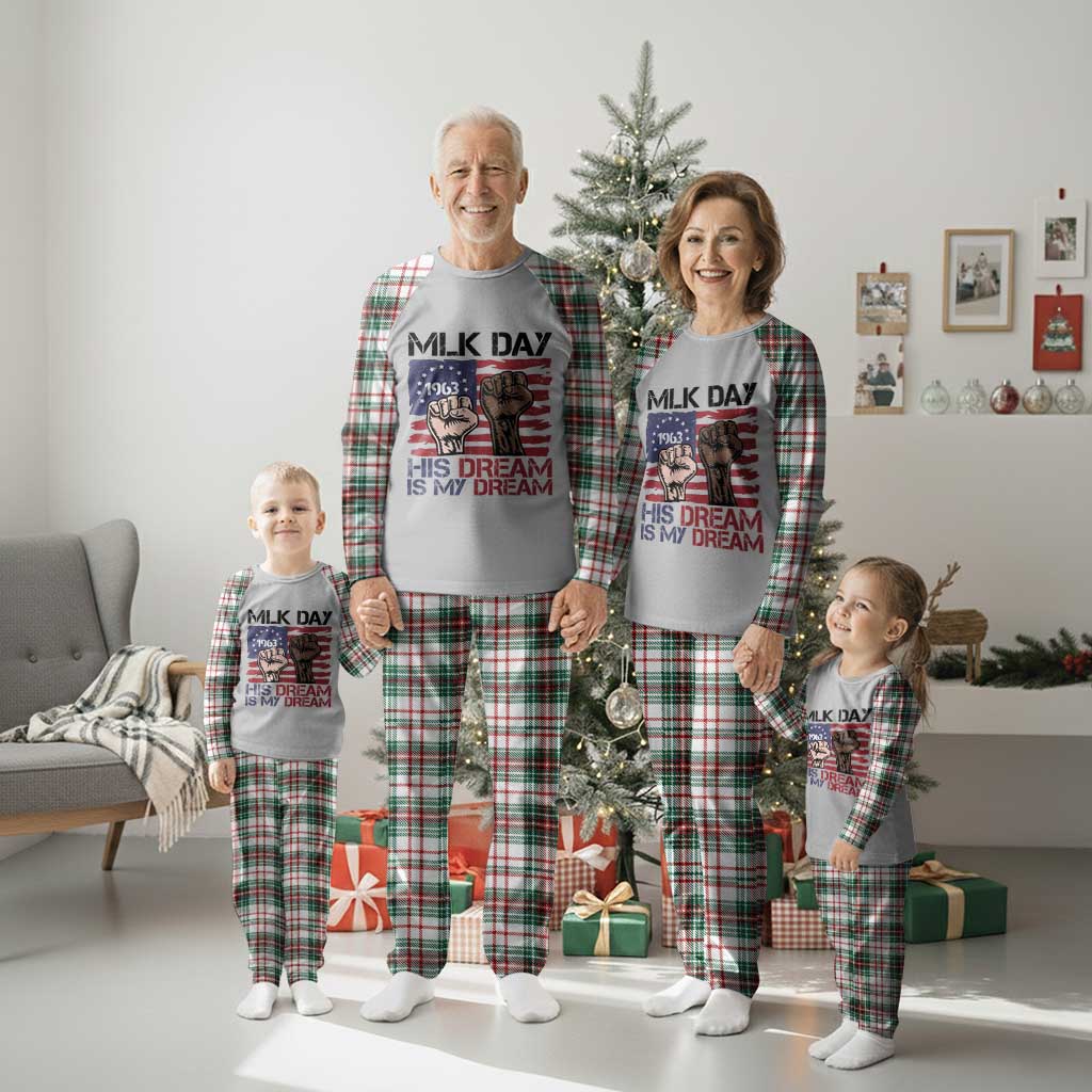 His Dream is My Dream Plaid Pajama Set Martin Luther King Jr MLK Day - Wonder Print Shop