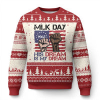 His Dream is My Dream Ugly Christmas Sweater Martin Luther King Jr MLK Day - Wonder Print Shop
