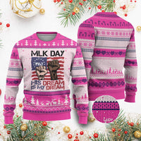 His Dream is My Dream Ugly Christmas Sweater Martin Luther King Jr MLK Day - Wonder Print Shop