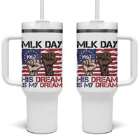 His Dream is My Dream Tumbler With Handle Martin Luther King Jr MLK Day - Wonder Print Shop