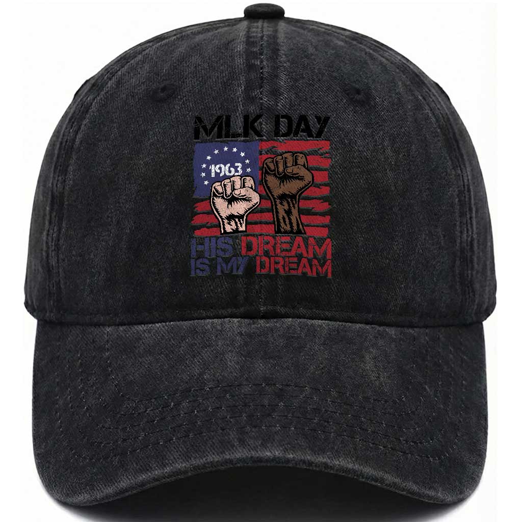 His Dream is My Dream Washed Cotton Baseball Cap Martin Luther King Jr MLK Day