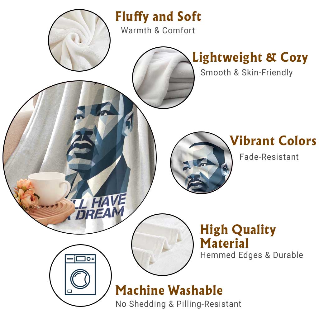 Martin Luther King Jr Throw Blanket We Still Have A Dream - Wonder Print Shop