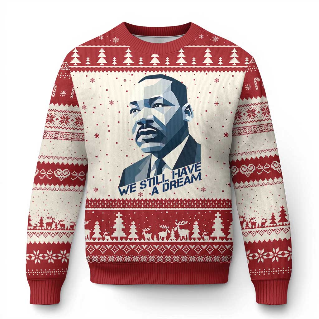 Martin Luther King Jr Ugly Christmas Sweater We Still Have A Dream - Wonder Print Shop
